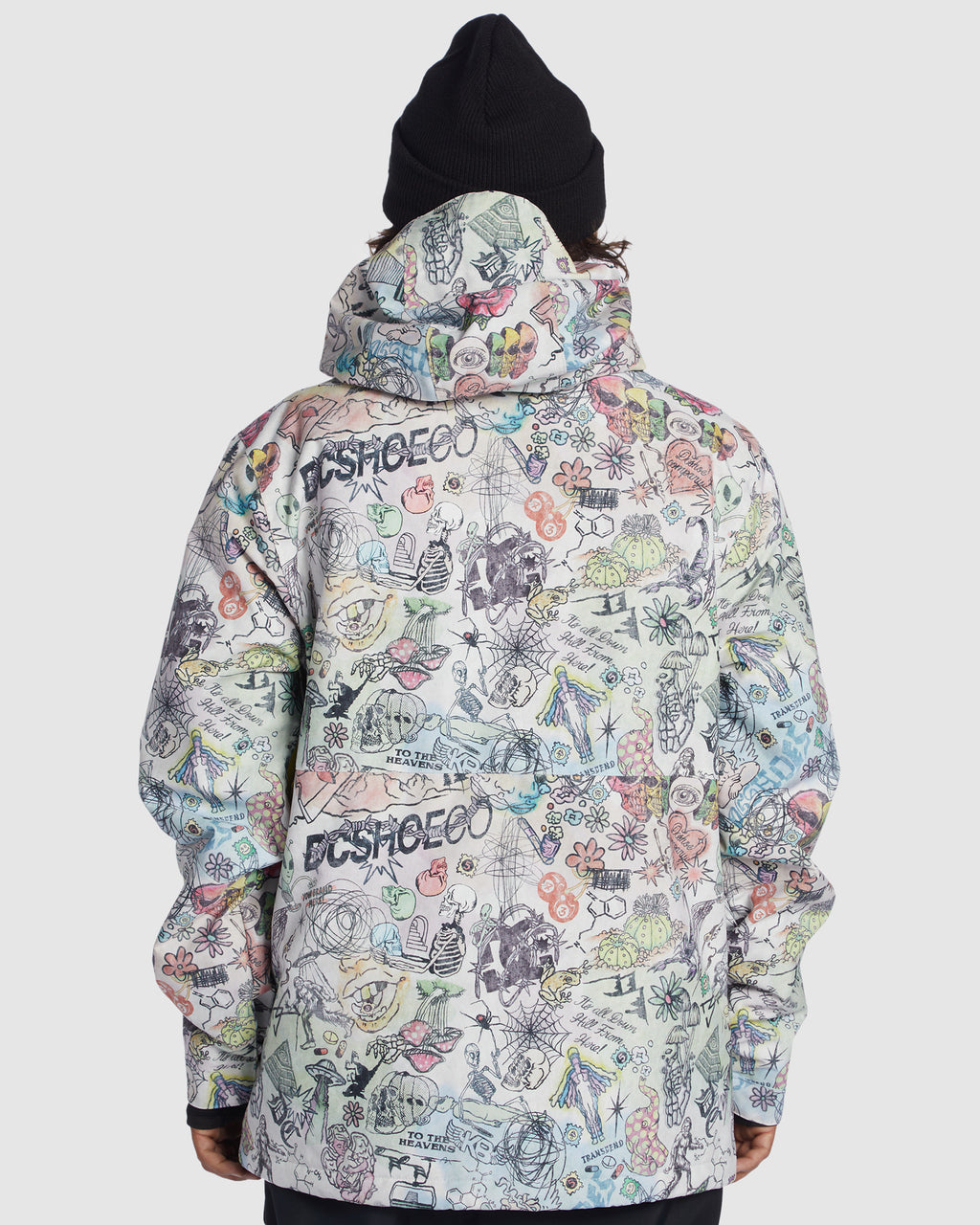 Mens Basis Print Snow Jacket
