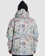Mens Basis Print Snow Jacket