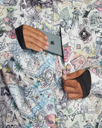 Mens Basis Print Snow Jacket