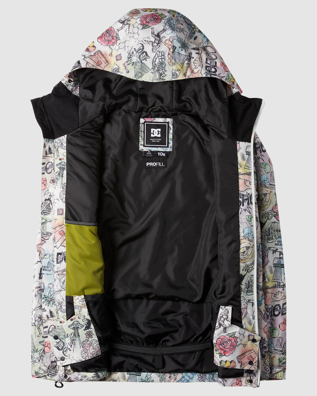 Mens Basis Print Snow Jacket