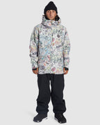 Mens Basis Print Snow Jacket