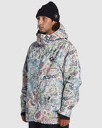 Mens Basis Print Snow Jacket