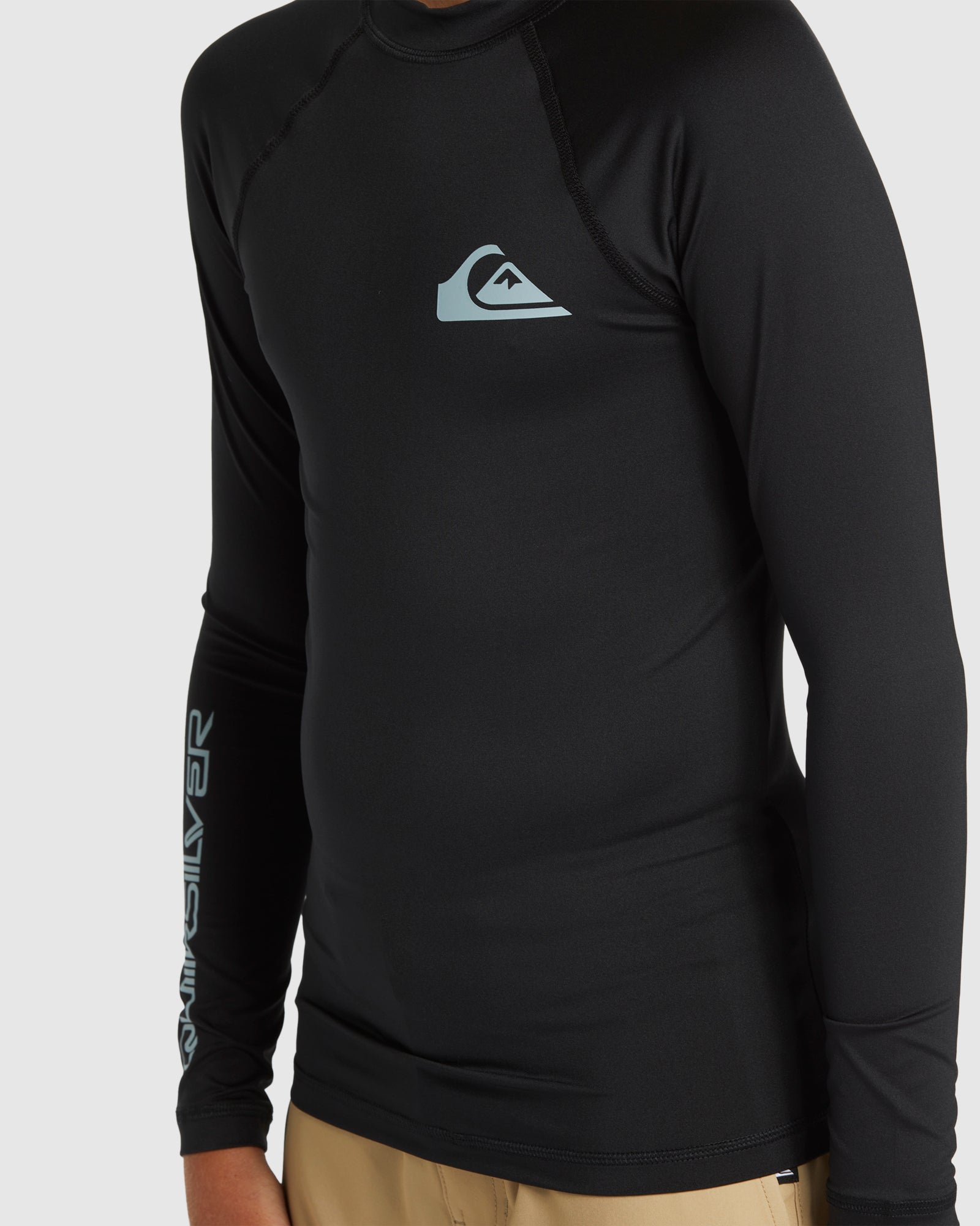 Boys 8-16 Everyday Solid Long Sleeve UPF 50 Rash Vest