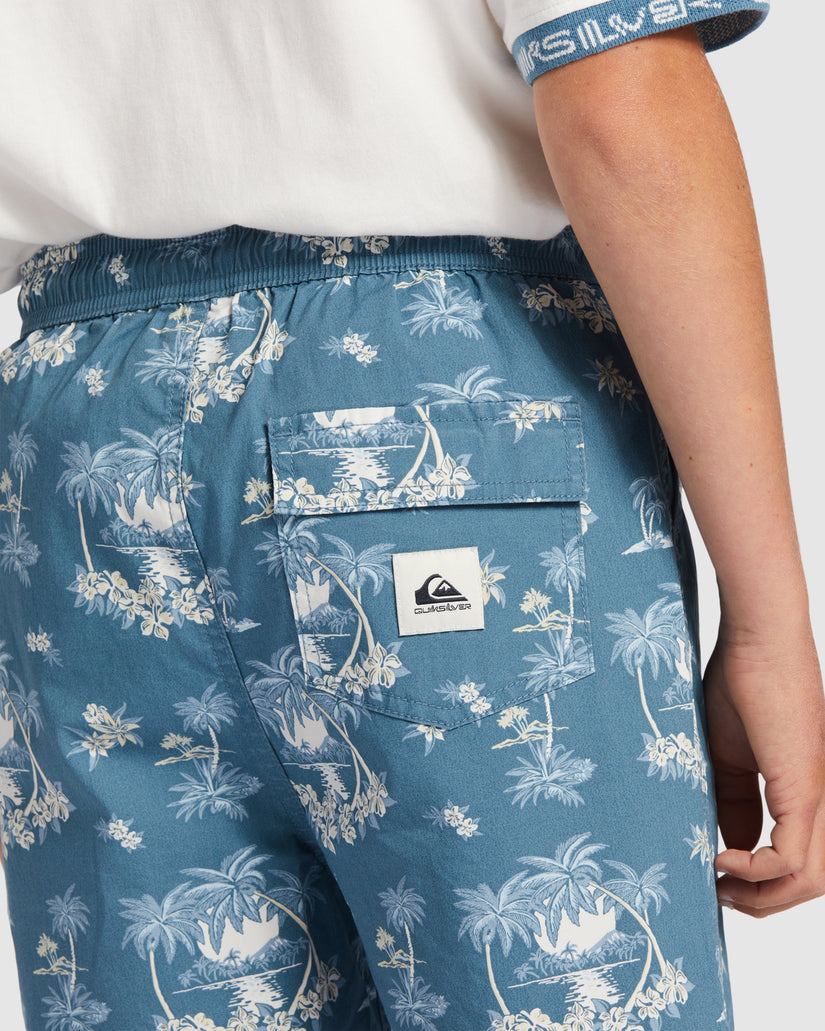 Boys 8-16 Palm Spritz Elasticated Waist Walk Shorts