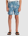 Boys 8-16 Palm Spritz Elasticated Waist Walk Shorts