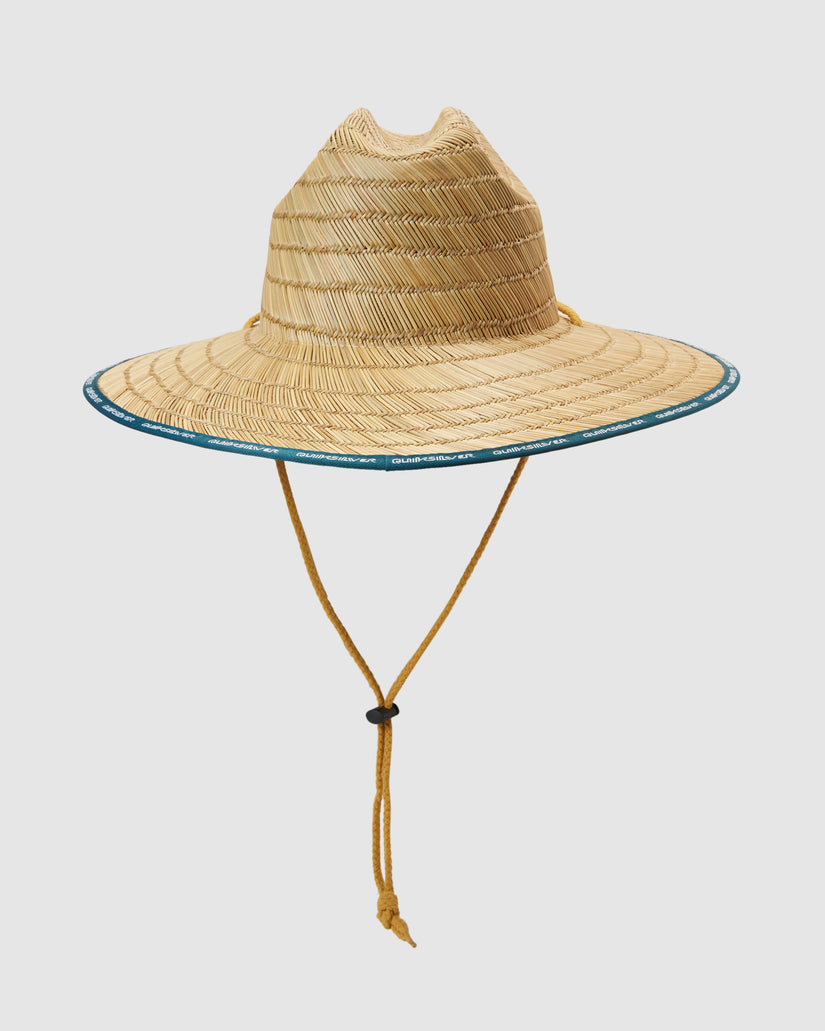 Mens Waterman Dredged Lifeguard Straw Hat