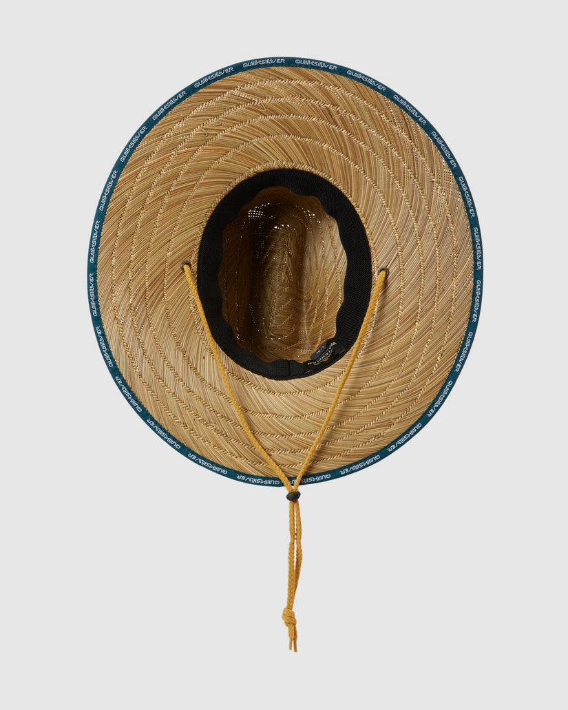 Mens Waterman Dredged Lifeguard Straw Hat