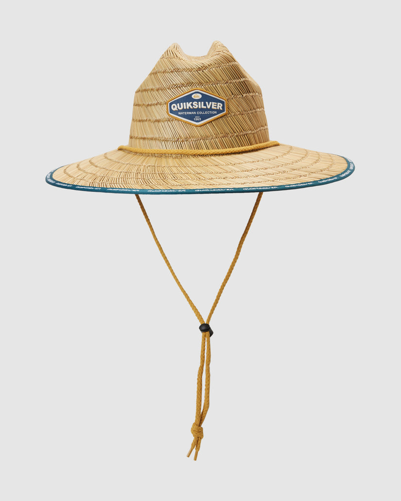 Mens Waterman Dredged Lifeguard Straw Hat