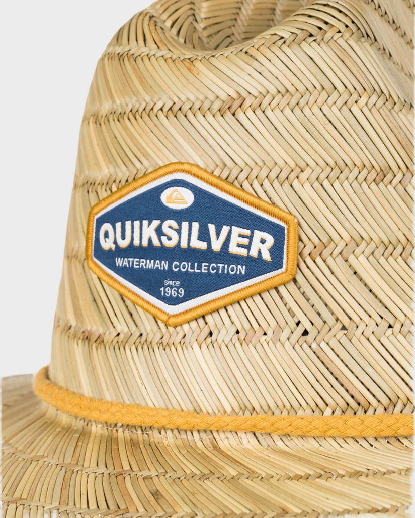 Mens Waterman Dredged Lifeguard Straw Hat