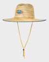 Mens Waterman Dredged Lifeguard Straw Hat