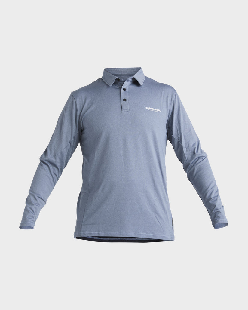 Mens Baitball Long Sleeve UPF 50 Surf Polo Shirt