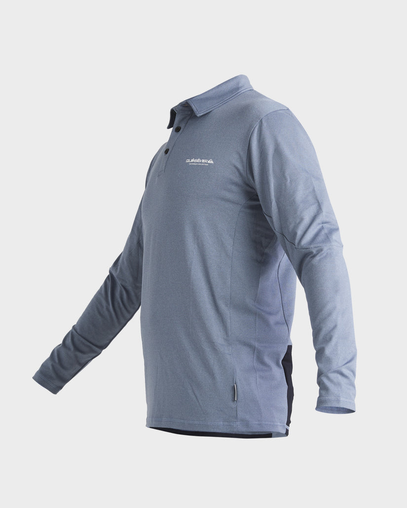 Mens Baitball Long Sleeve UPF 50 Surf Polo Shirt