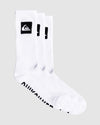 Mens Quiksilver 3 Pack Crew Socks
