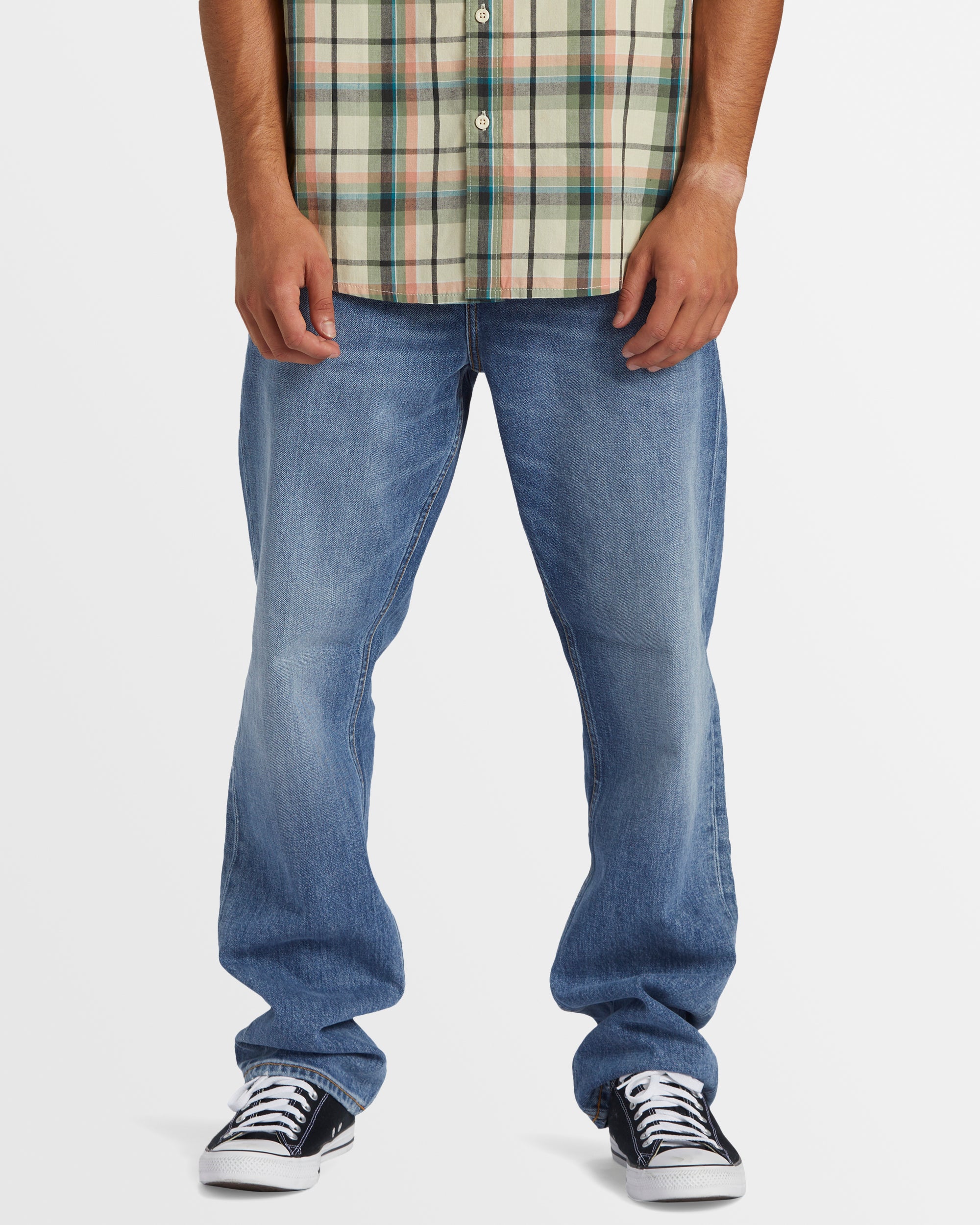 Mens Modern Wave Salt Water Straight Fit Jeans