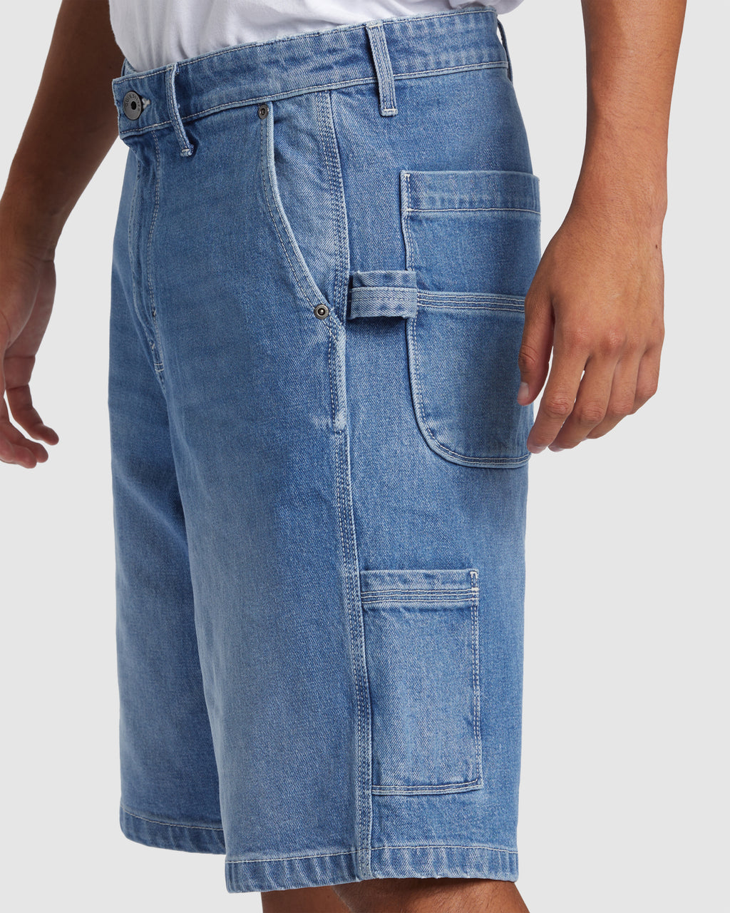 Mens Carpenter Denim Shorts