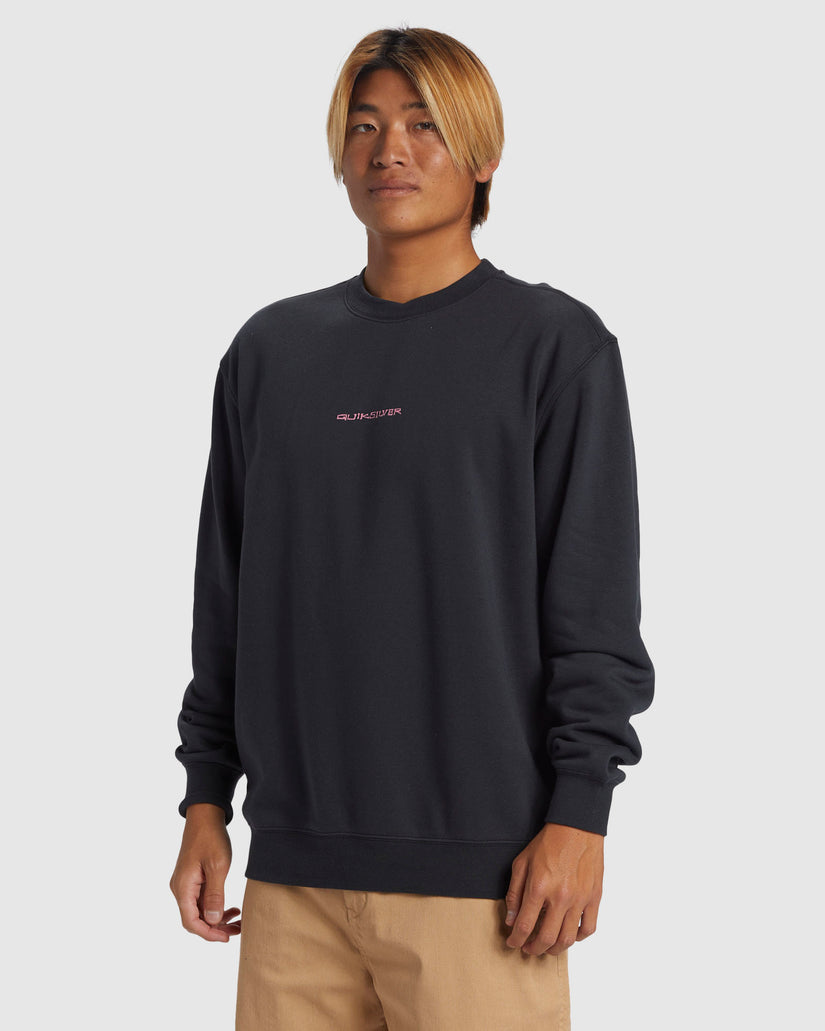 Mens Graphic Mix Pullover Sweatshirt