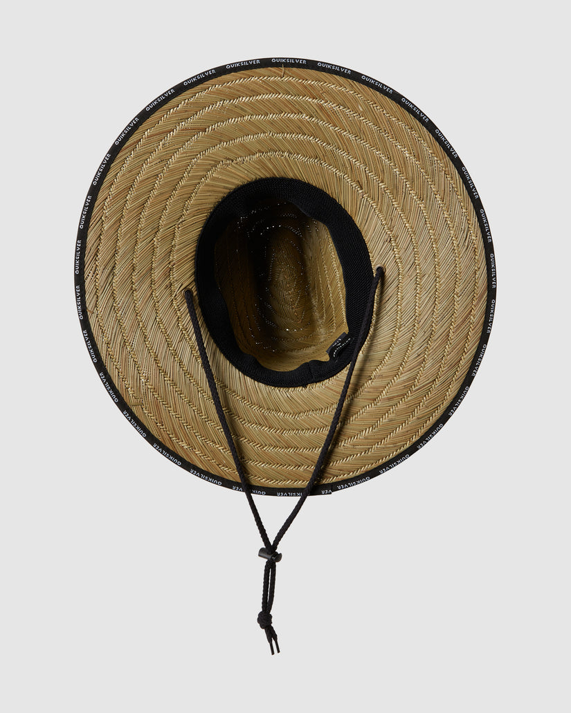 Mens Pierside Taper Lifeguard Straw Hat
