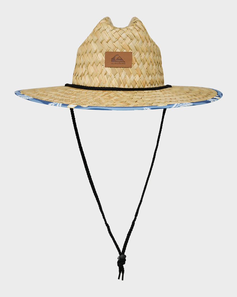 Mens Pierside Print Straw Hat