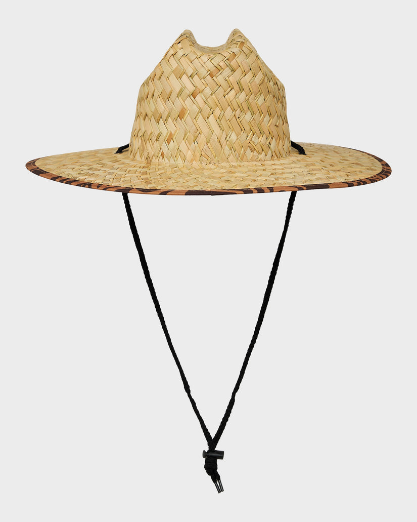 Mens Pierside Print Straw Hat