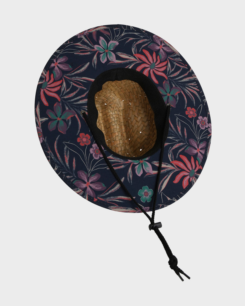 Mens Pierside Print Straw Hat
