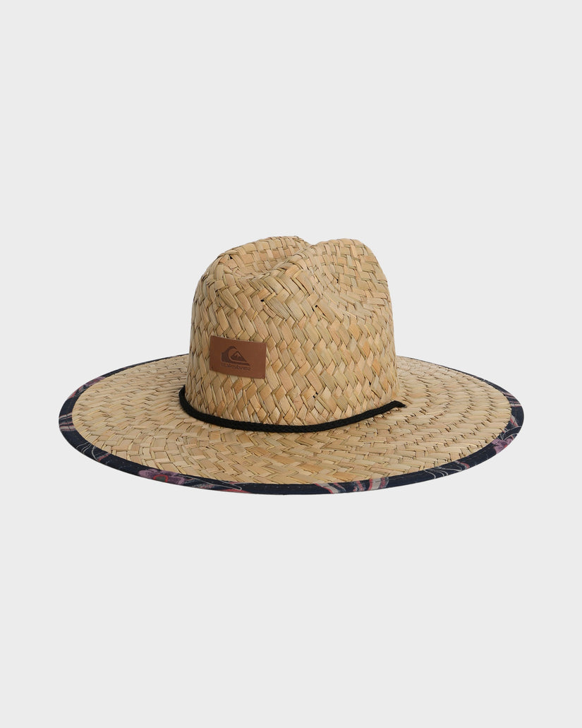 Mens Pierside Print Straw Hat