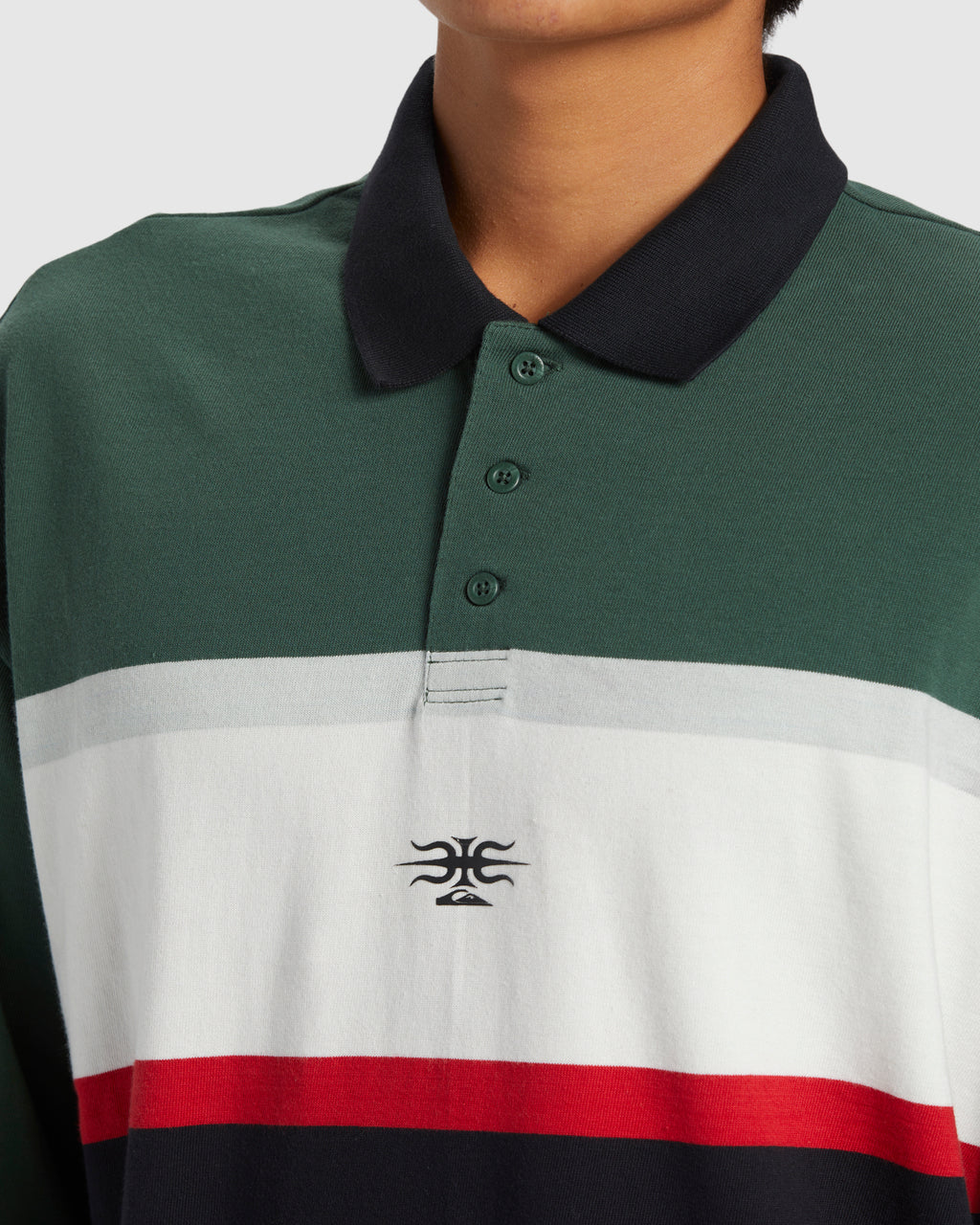 Mens Mercury Rugby Long Sleeve Polo Shirt