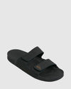 Mens Rivi Leather Double Adjust Slides