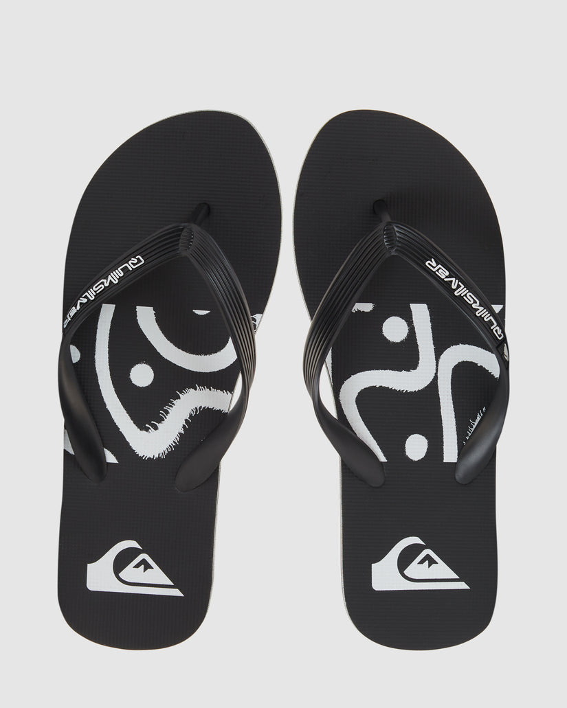 Mens Molokai Art Beach Thongs