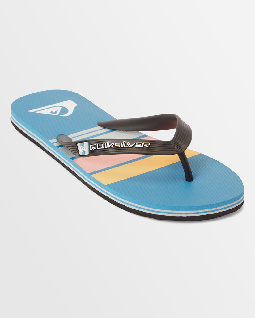 Mens Molokai Stripe Beach Thongs