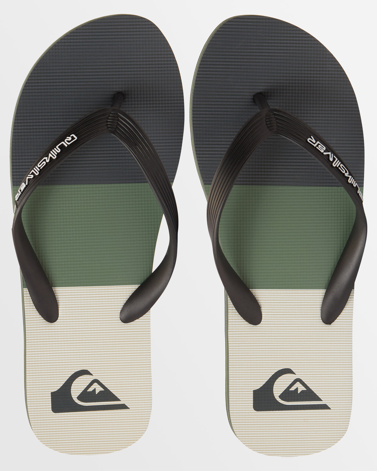 Mens Molokai Stripe Beach Thongs