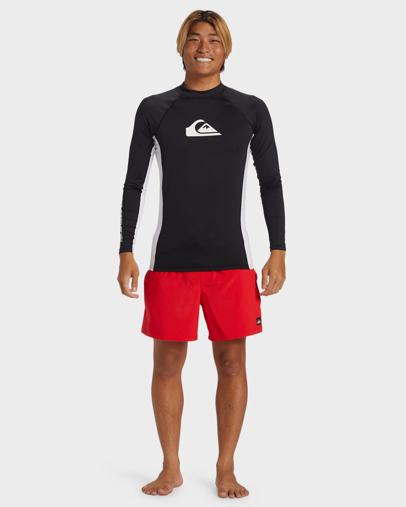 Buy Mens Everyday Long Sleeve UPF 50 Rash Vest by Quiksilver | Surf ...