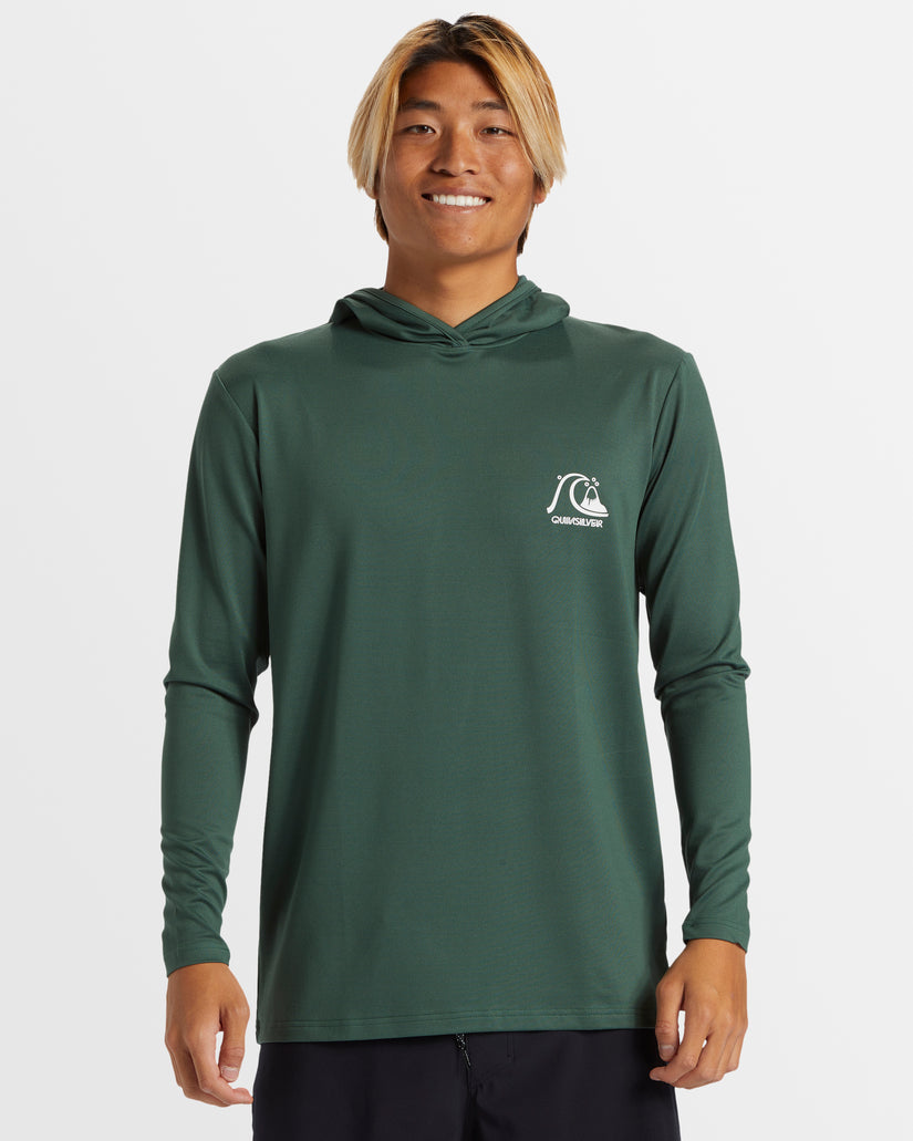 Mens DNA Bubble Long Sleeve UPF 50 Hooded Rash Guard