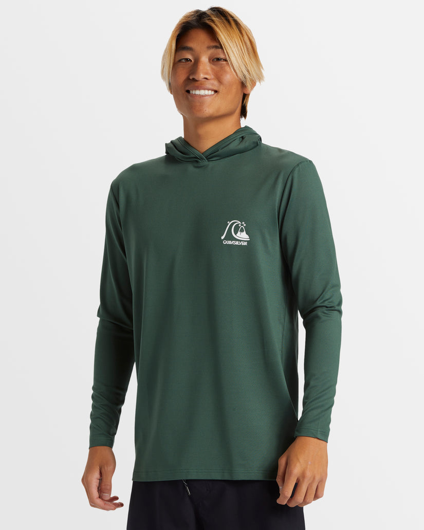 Mens DNA Bubble Long Sleeve UPF 50 Hooded Rash Guard