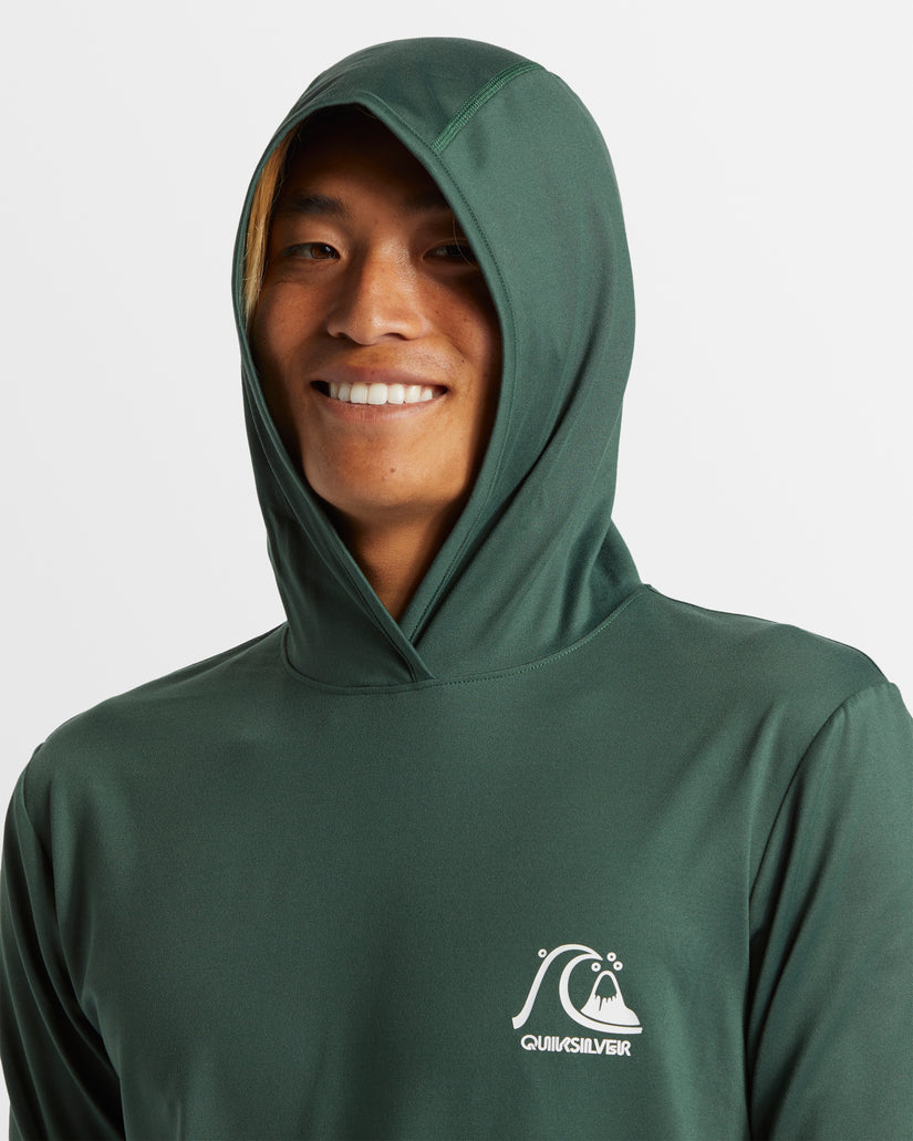 Mens DNA Bubble Long Sleeve UPF 50 Hooded Rash Guard