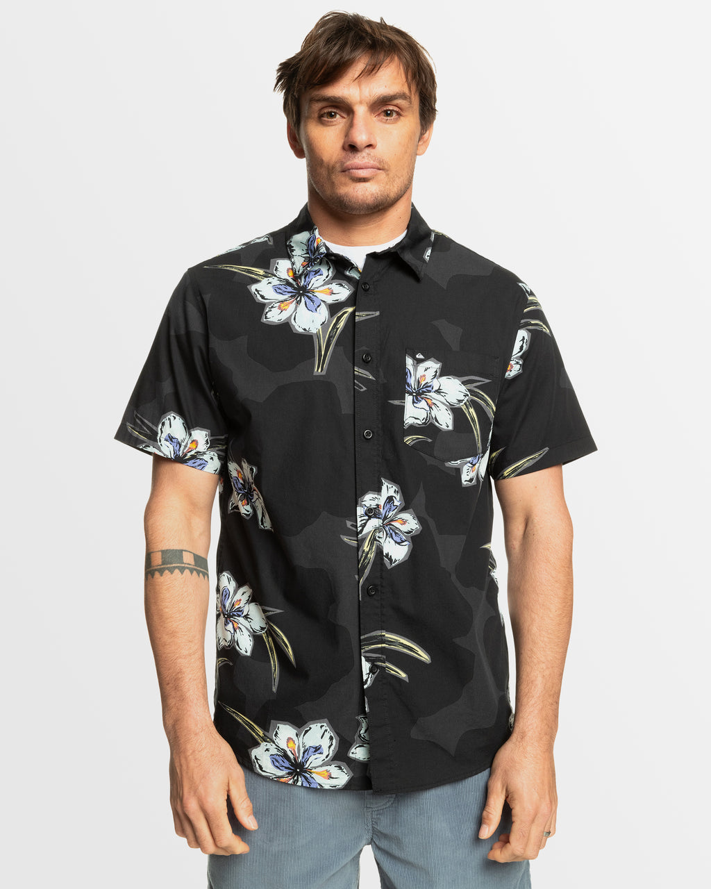 Mens Apero Stretch Classic Short Sleeve Shirt