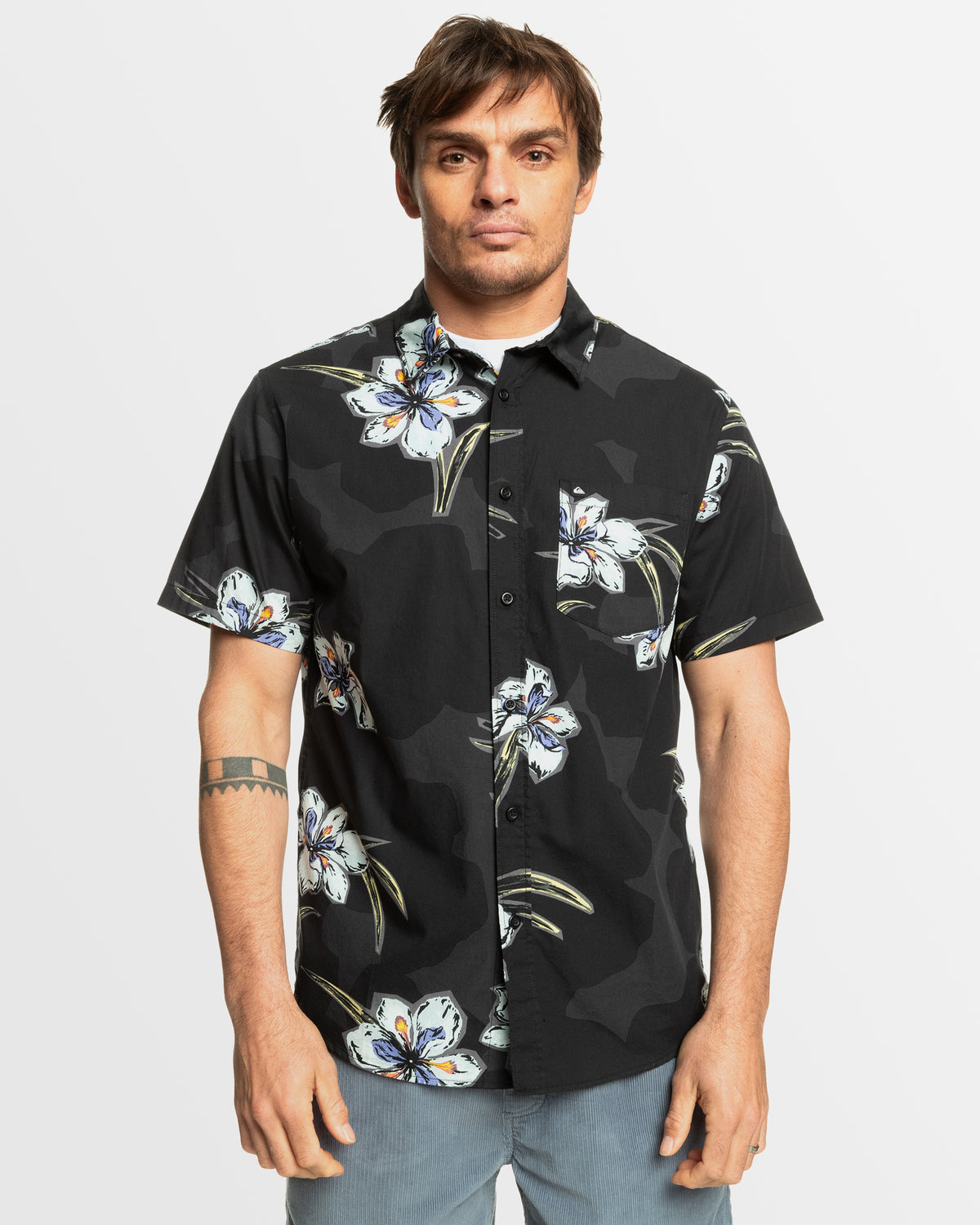 Mens Apero Stretch Classic Short Sleeve Shirt