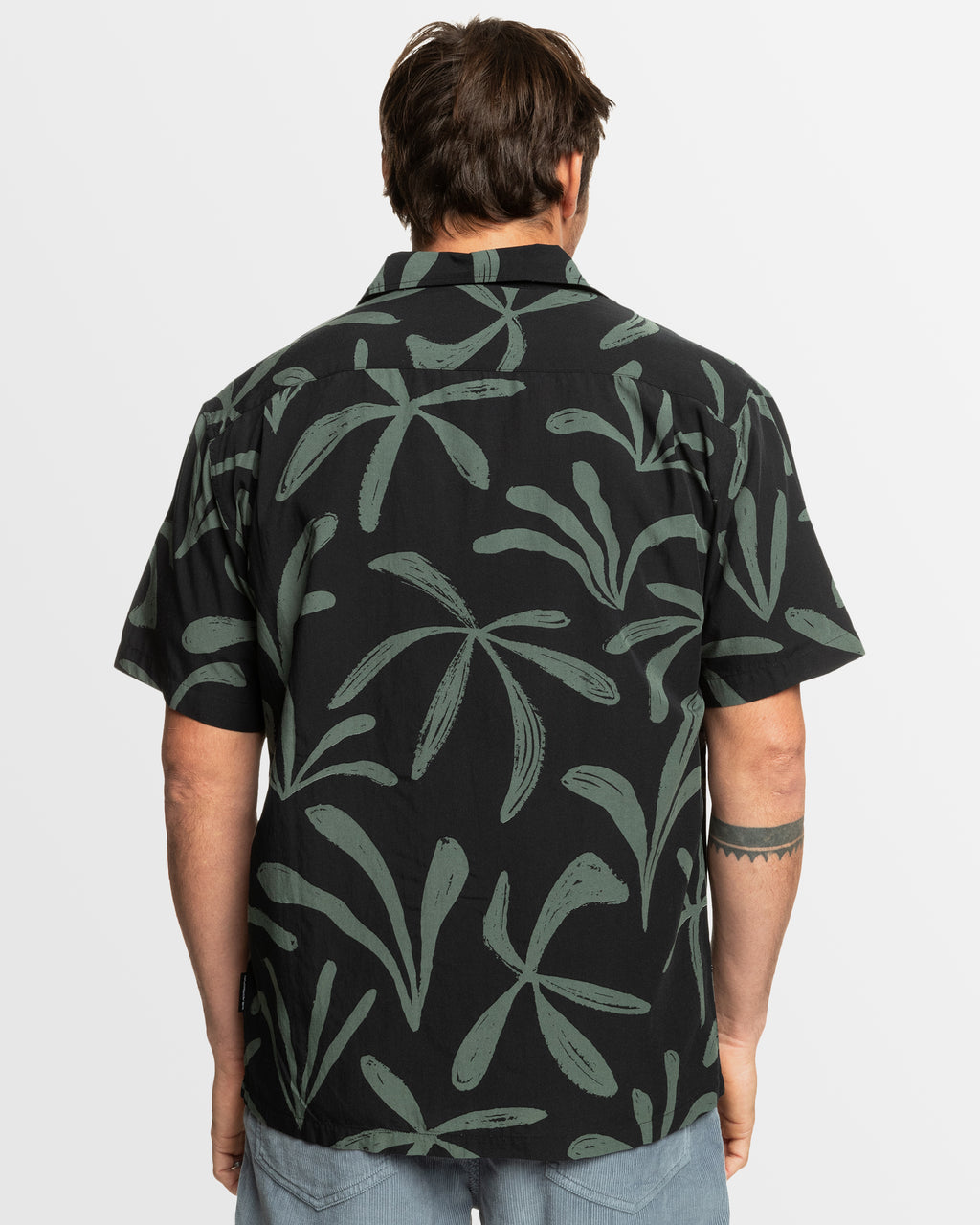 Mens Abstract Island Short Sleeve Shirt