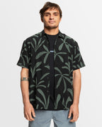 Mens Abstract Island Short Sleeve Shirt