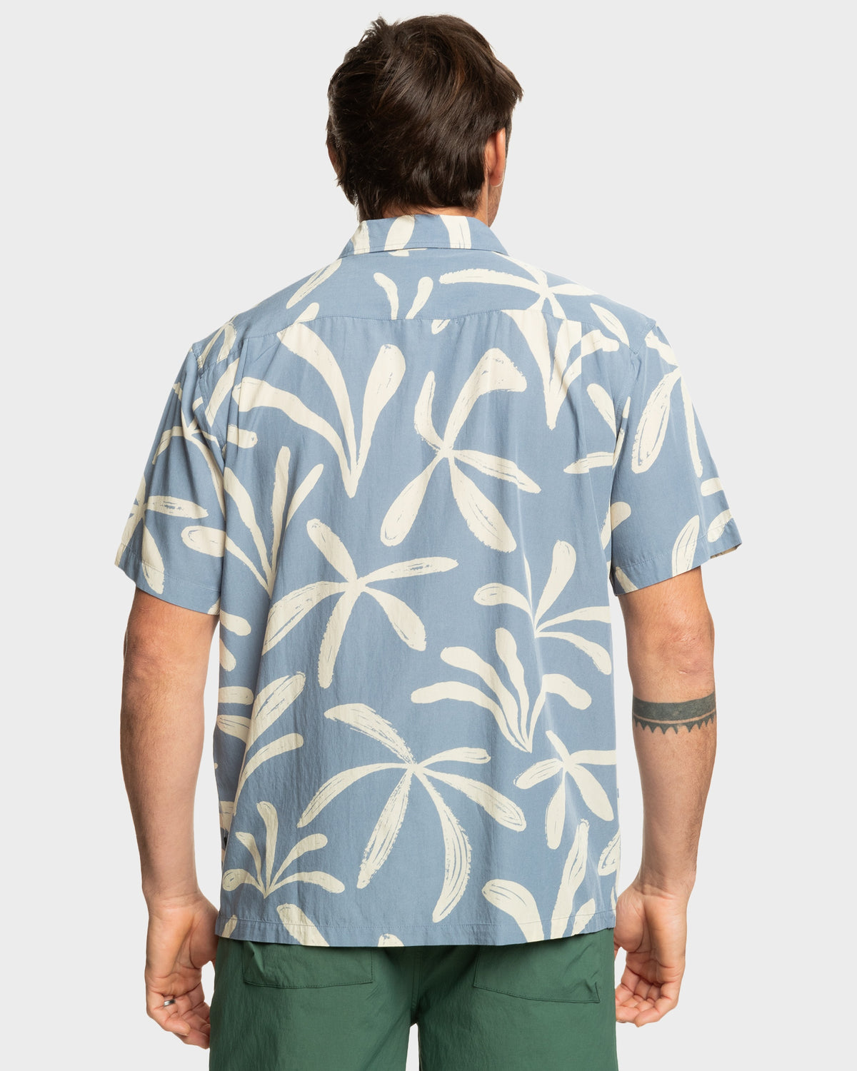 Mens Abstract Island Short Sleeve Shirt
