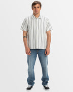 Mens Lunar Phases Casual Short Sleeve Shirt