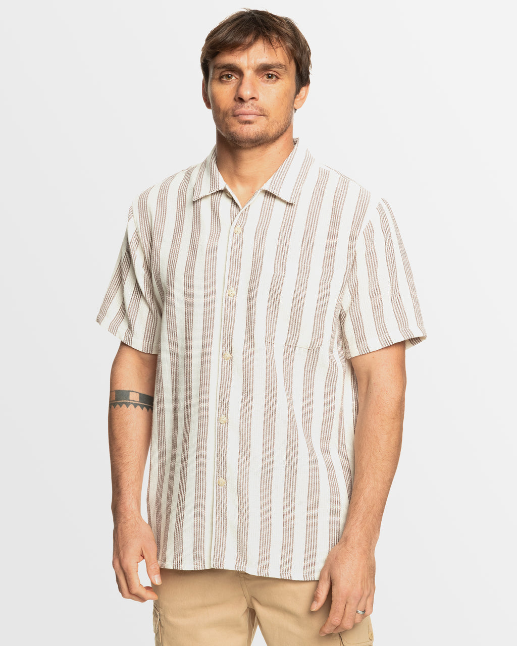 Mens Stranger Casual Short Sleeve Shirt
