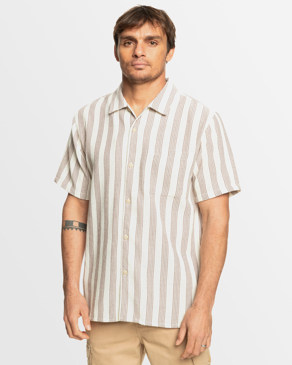 Mens Stranger Casual Short Sleeve Shirt