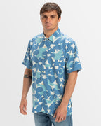Mens Beach Club Casual Short Sleeve Shirt
