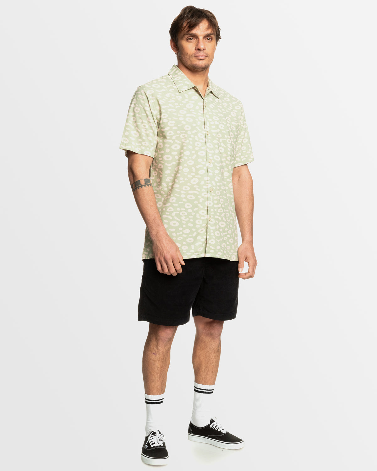 Mens Beach Club Casual Short Sleeve Shirt