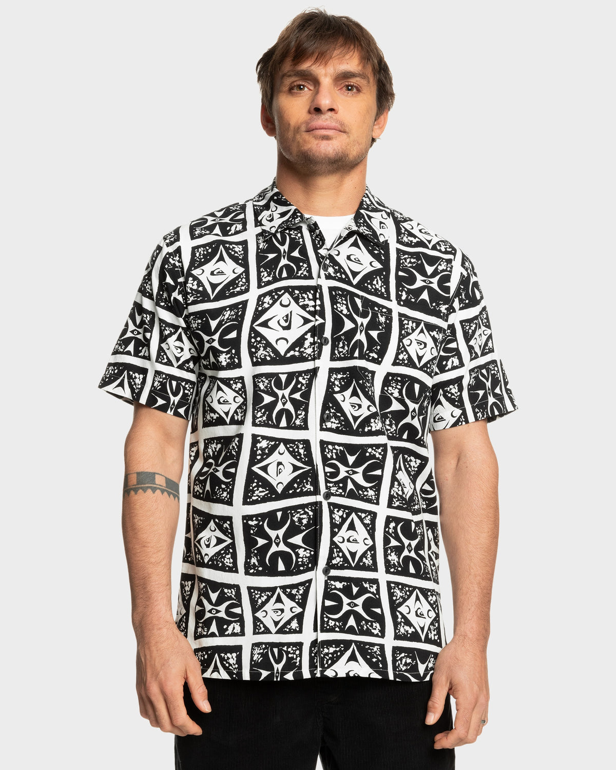 Mens Beach Club Casual Short Sleeve Shirt