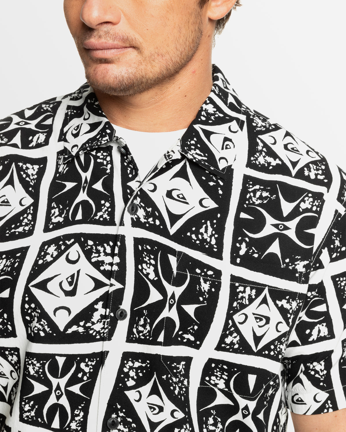 Mens Beach Club Casual Short Sleeve Shirt