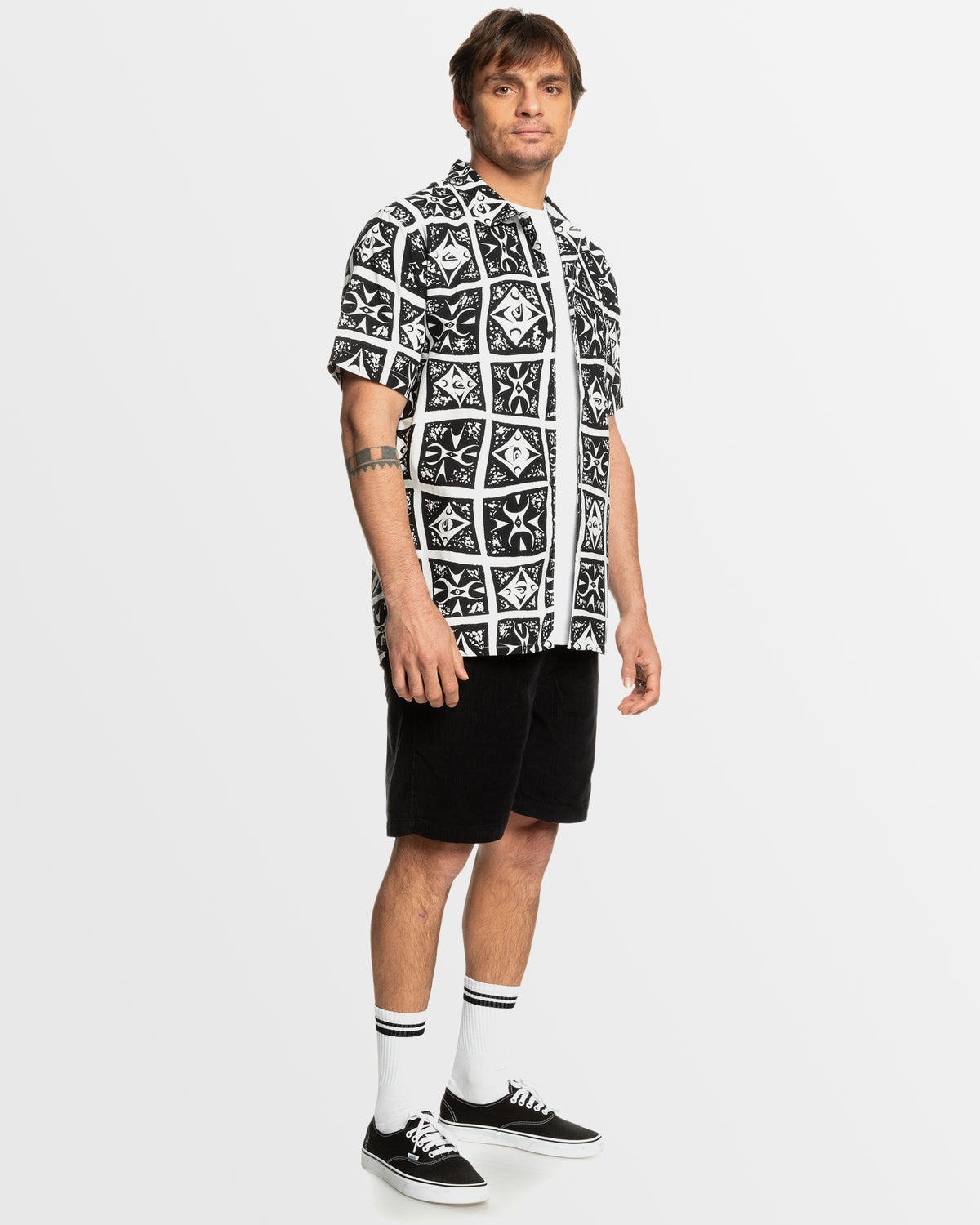 Mens Beach Club Casual Short Sleeve Shirt