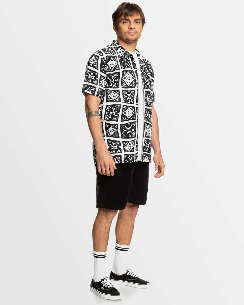 Mens Beach Club Casual Short Sleeve Shirt