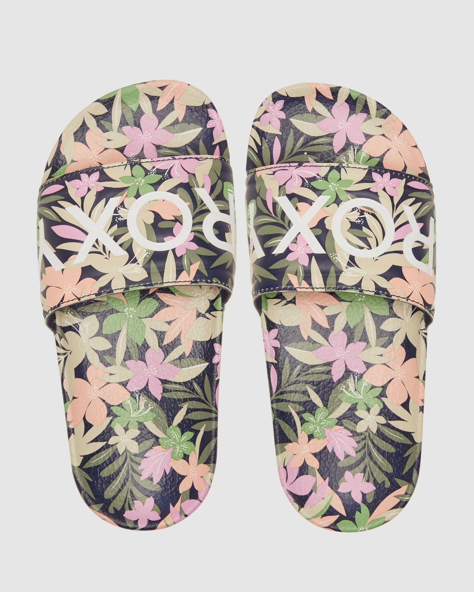 Girls 8-16 Slippy Printed Slides