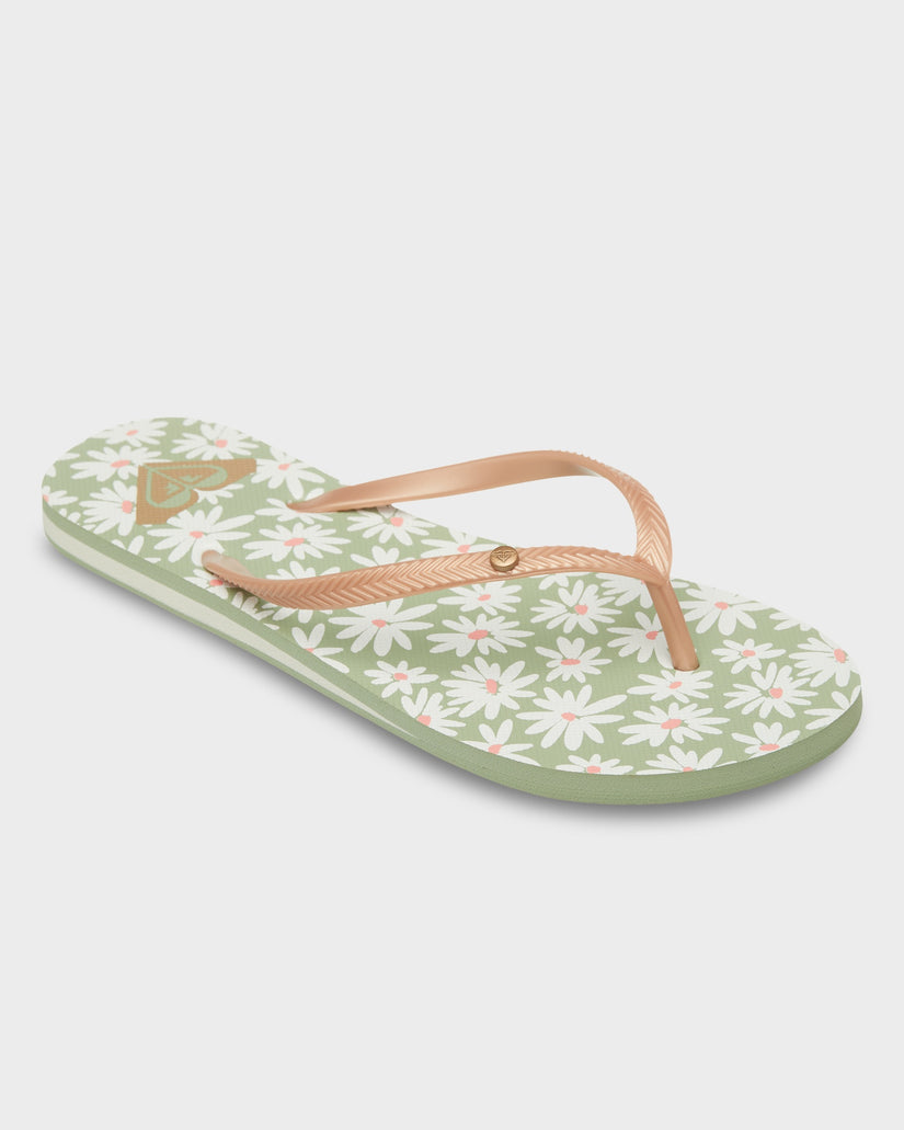 Womens Bermuda Print Thongs